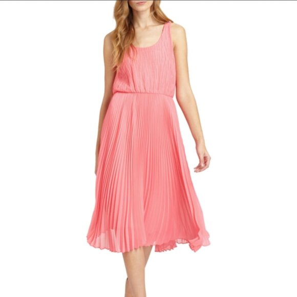 ALICE + OLIVIA pastel purple Penny double layer pleated chiffon dress - Picture 9 of 10